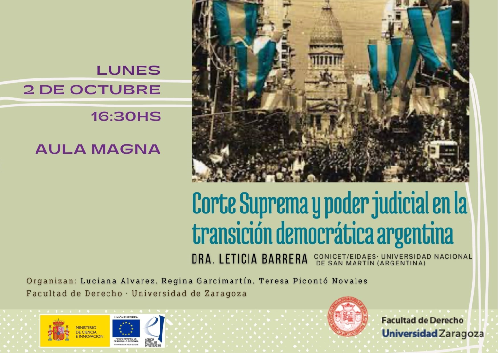 Seminario: Corte Suprema y poder judicial en la transición democrática argentina
