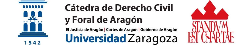 Logo Cátedra Derecho civil y foral de Aragón
