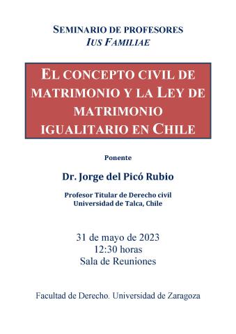 El concepto civil de matrimonio y la Ley de matrimonio igualitario de Chile