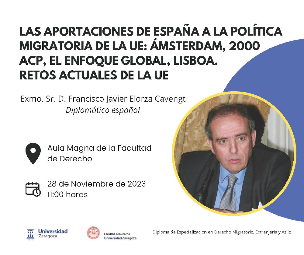 Jornada en la Facultad de Derecho, aportaciones deEspaña a la política migratoria de la UE