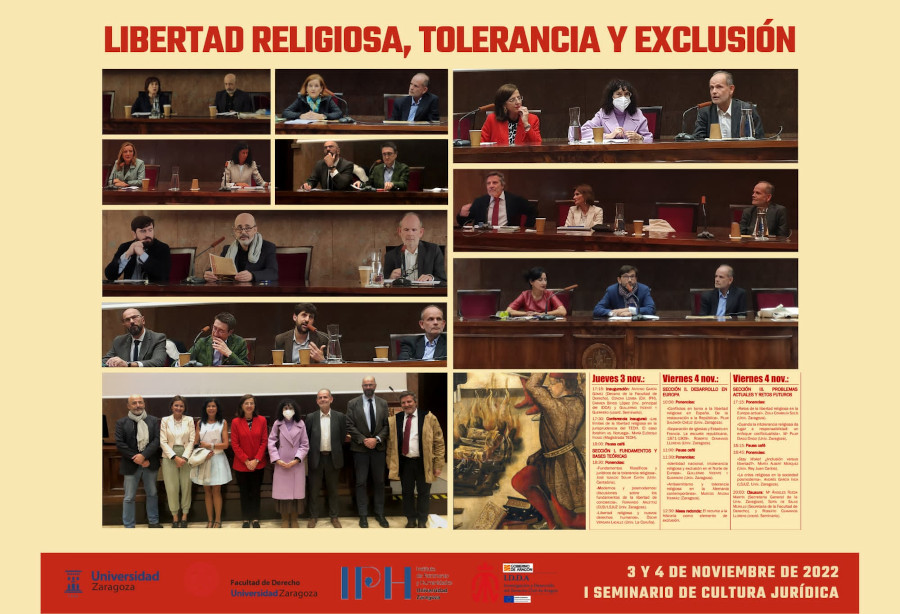 I Seminario sobre Cultura Jurídica - Libertad religiosa, tolerancia y exclusión