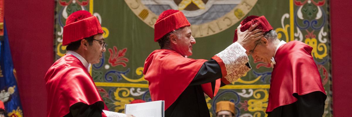 D. Ignacio Sancho Gargallo, investido doctor honoris causa por la Universidad de Zaragoza